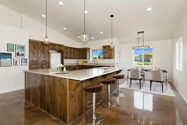 Luxury kitchen remodel with custom finishes