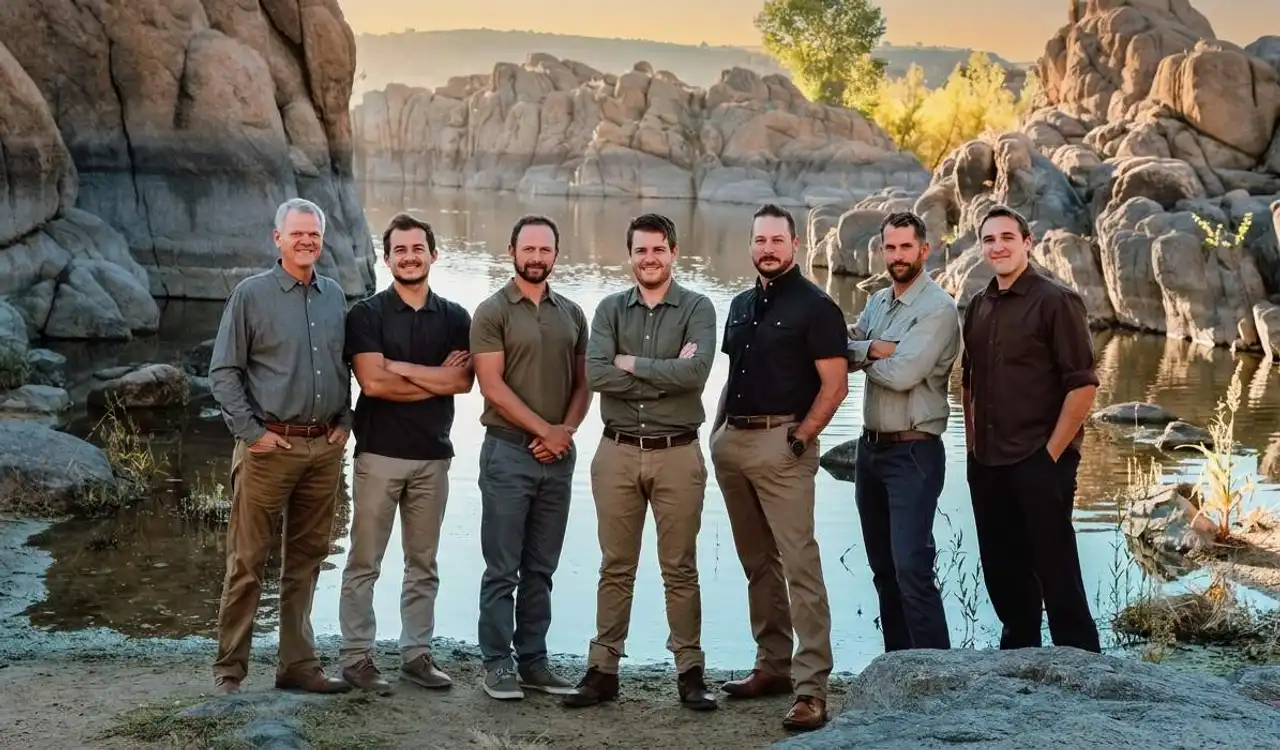 M4 Builders Crew Group Photo at Watson Lake in Prescott Arizona